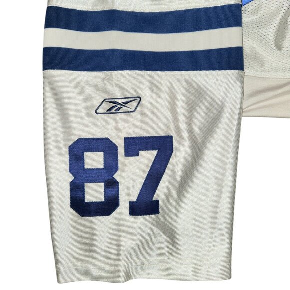 Reggie Wayne Indianapolis Colts Authentic Jersey Size 52 White Blue Stitch Sewn - Picture 5 of 8